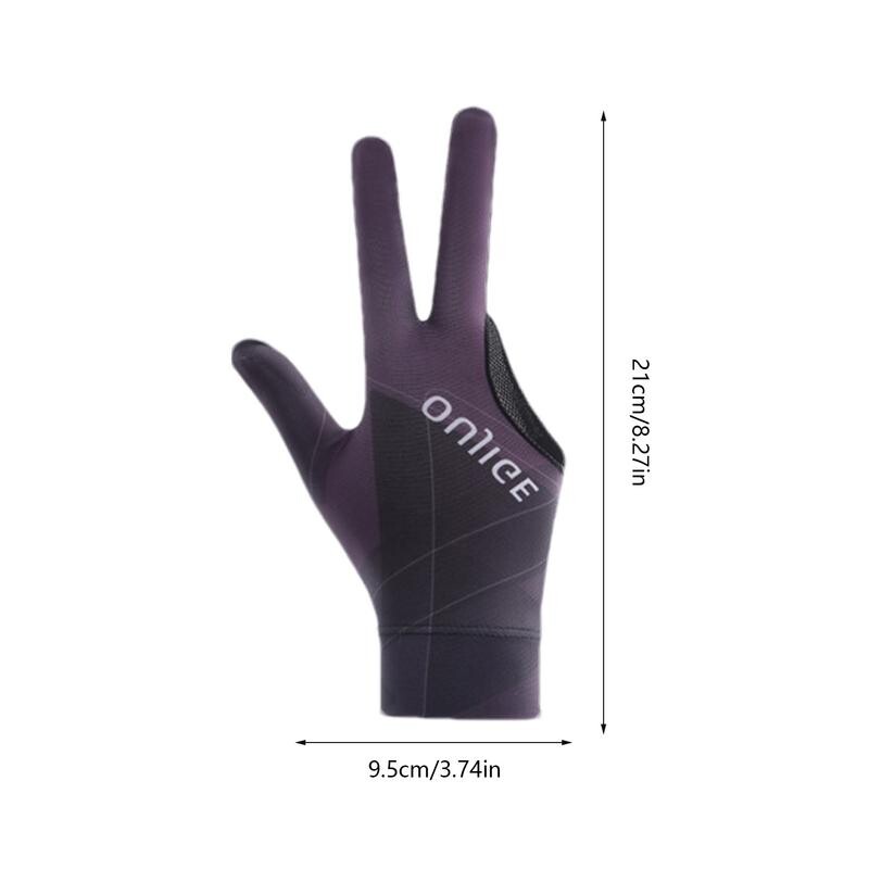 Rukavice za bazen s 3 prsta Neklizajuće rukavice za bazen i bilijar Prozračne štapove otporne na habanje Akcijske rukavice Dodaci za bilijar