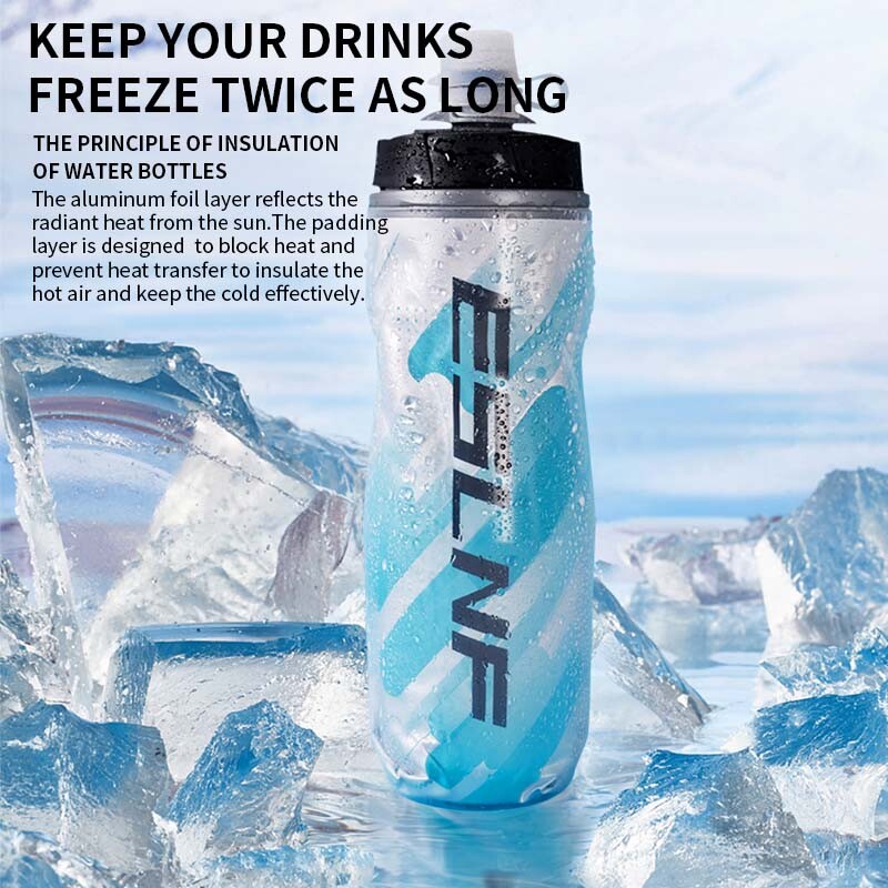 ESLNF Biciklistička boca za vodu Termoizolacija Cestovni bicikl Prijenosna Termalna boca velikog kapaciteta Fitness Cup