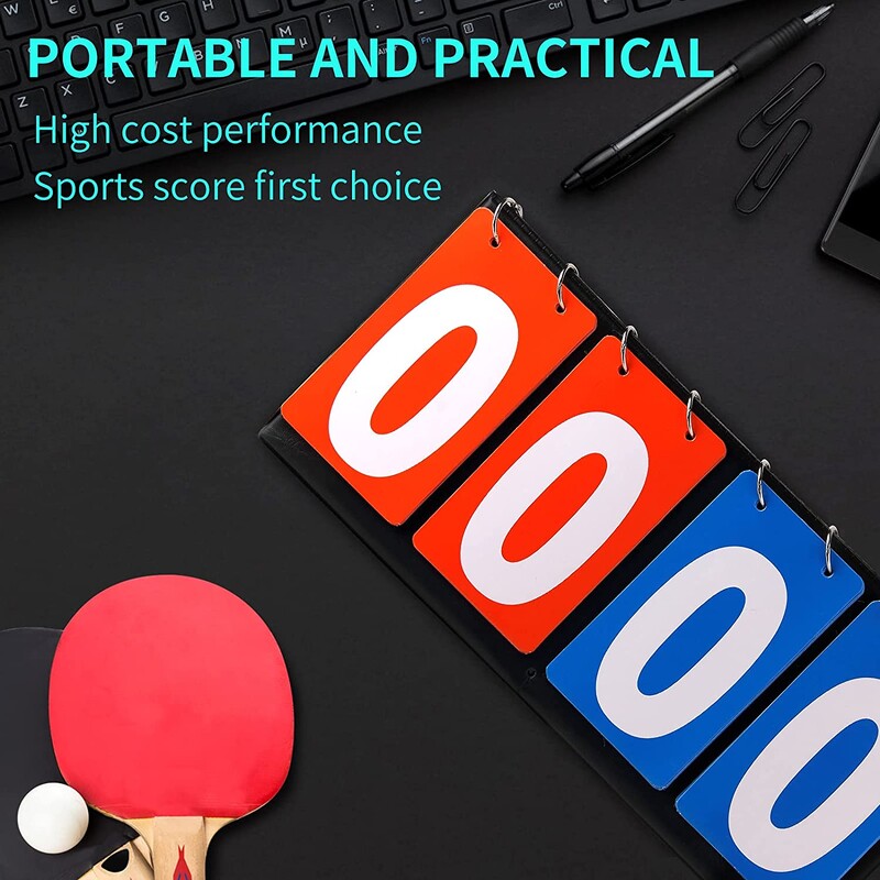 Tablou de bord Score Keeper Score Flipper Pentru Baschet Tenis Sport Material din piele Pu Turn Points Board
