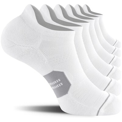 6 Ζεύγη Ανδρικές κάλτσες για τρέξιμο για τον αστράγαλο Athletic Fitness Κάλτσες για τρέξιμο casual αναπνεύσιμες, χαμηλού κοψίματος Αθλητικές κάλτσες καρτέλας Μέγεθος 38-44