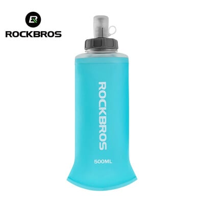 ROCKBROS 500ML Biciklistička boca za vodu Mekana boca sklopiva Lagana hidratacija za sportove na otvorenom Trčanje Planinarenje Biciklizam Torba za vodu