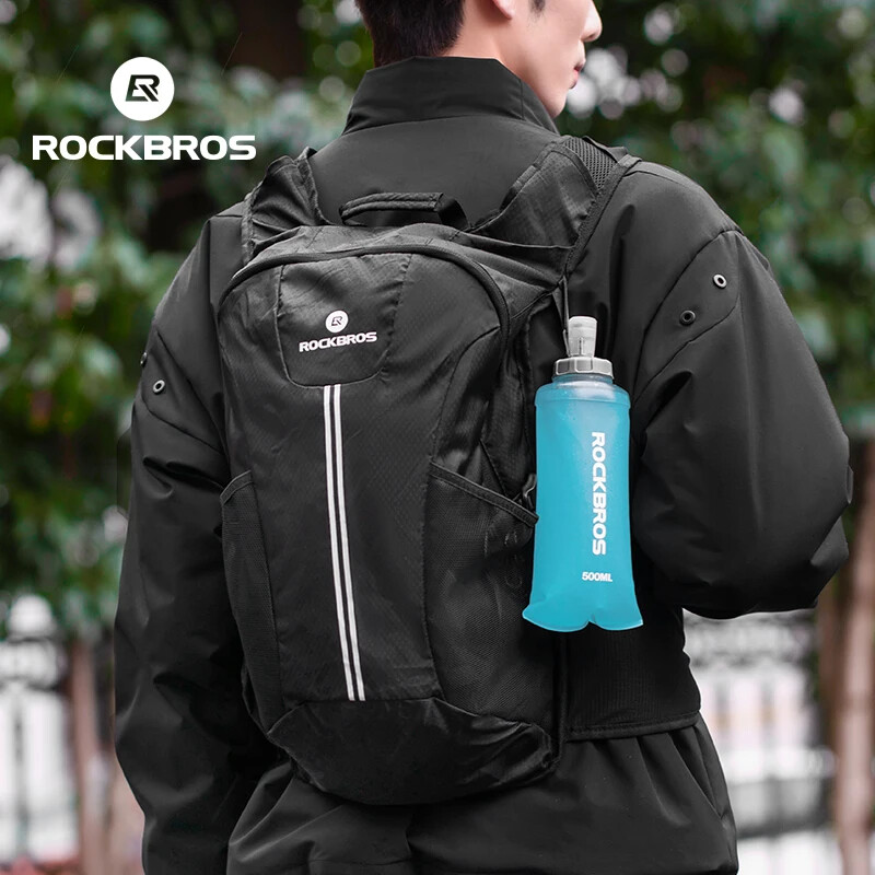 ROCKBROS 500ML Biciklistička boca za vodu Mekana boca sklopiva Lagana hidratacija za sportove na otvorenom Trčanje Planinarenje Biciklizam Torba za vodu