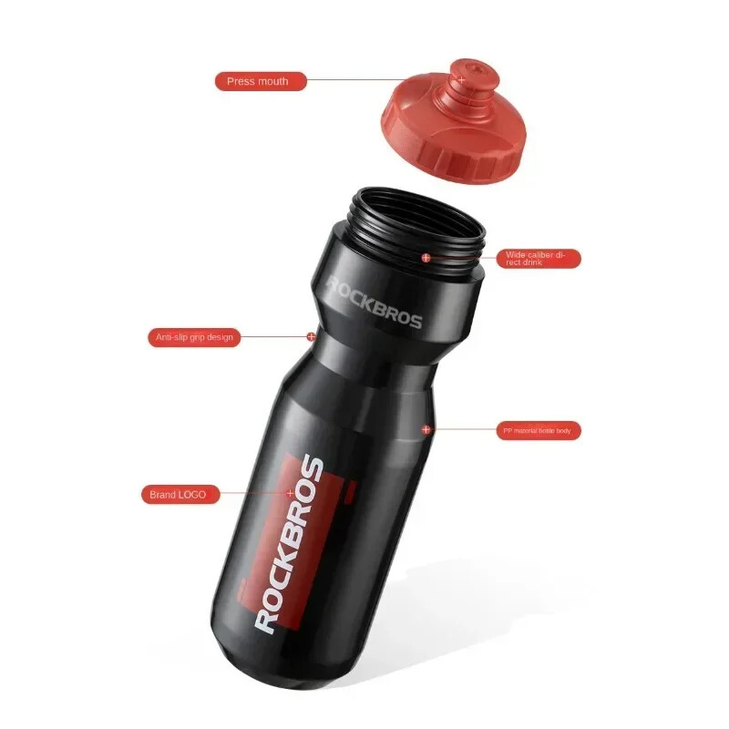 Biciklistička boca za vodu od 750 ml za hranu Sport fitness Trčanje Jahanje Kampiranje Planinarenje Kuhalo za vodu Nepropusni kavez za biciklističku bocu