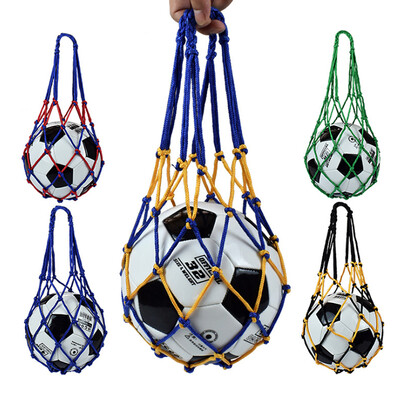 Τσάντα μεταφοράς μπάσκετ Youth Football Self Trainer Kick Net Pocket Outdoor Sport Nylon Mesh Reticule Bag Storage Volleyball