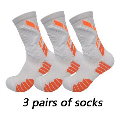 3 poros neslystančių futbolo kojinių rankšluosčių storais padais lauko tinklinio dviračio krepšinio sportinės unisex kojinės
