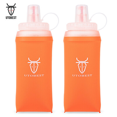 UTOBEST 350 ml/500 ml mīksta kolba salokāma silikona ūdens pudele TPU skriešanas tējkanna āra kempinga skriešanai ar velosipēdu