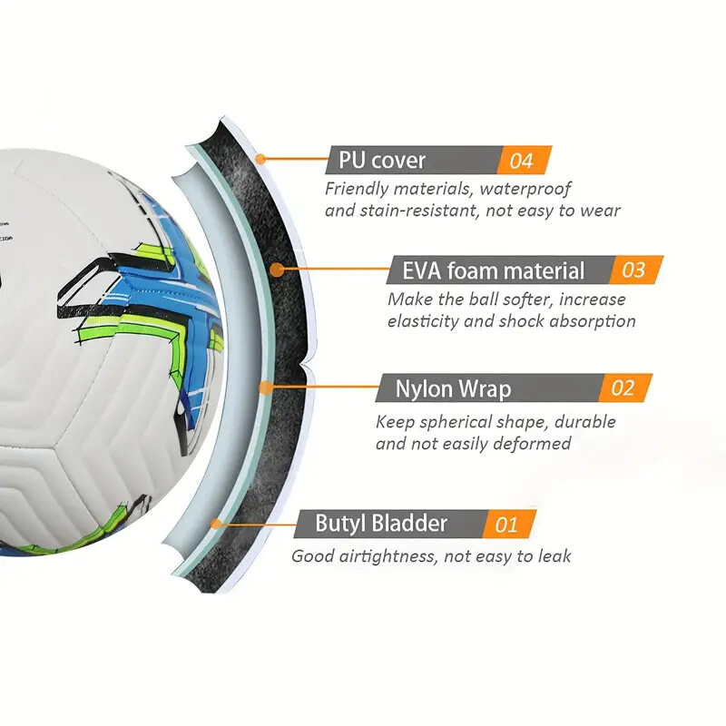 Nogometne lopte za 2023. Profesionalna veličina 5 veličina 4 visokokvalitetne mekane PU vanjske sportske lige nogometna trening utakmica futbol