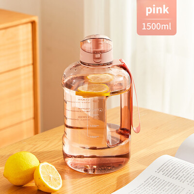 1.5L/2L Bpa Free Boca za vodu Boca za vodu od 1 galona Tritan vode velikog kapaciteta sa slamkom Čaša za bocu za piće