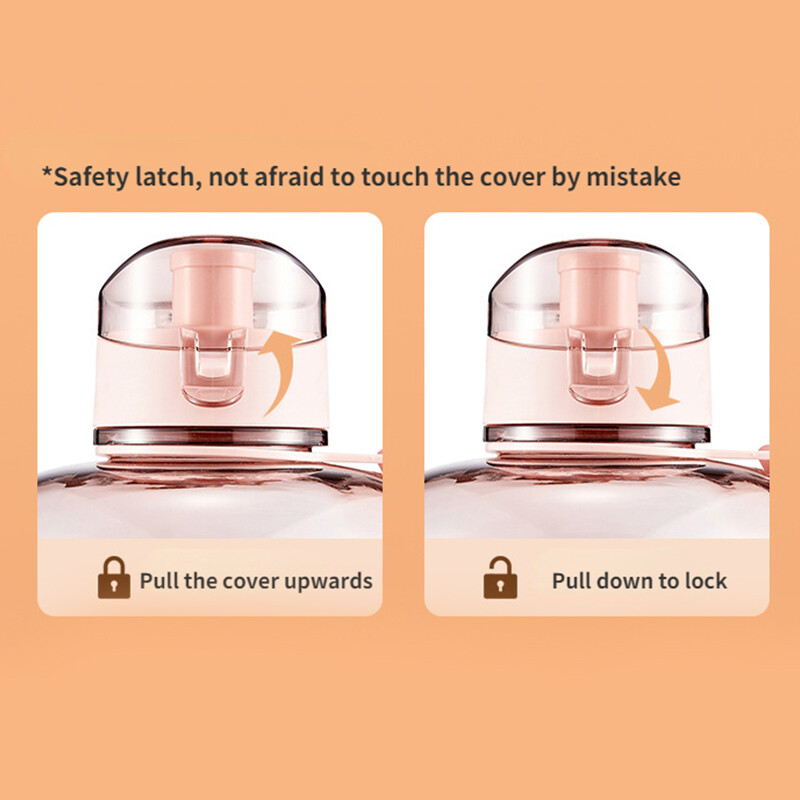 1.5L/2L Bpa Free Boca za vodu Boca za vodu od 1 galona Tritan vode velikog kapaciteta sa slamkom Čaša za bocu za piće