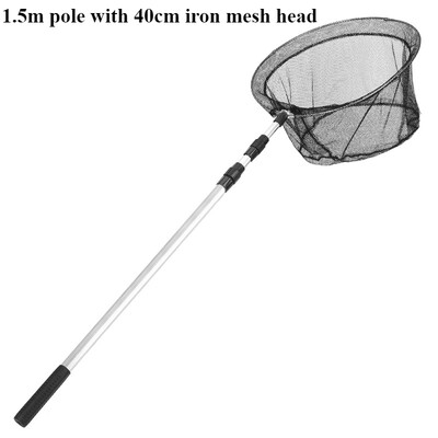 Plasa de aterizare pentru pescuit Aliaj de aluminiu Telescop durabil se extinde la 190 cm/130 cm/170/210 cm Ochiuri pliante Siguranta pentru capturarea pestilor Eliberare