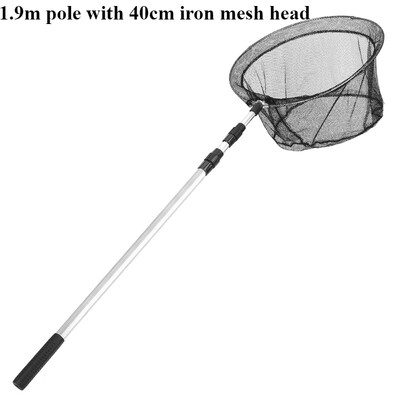 Plasa de aterizare pentru pescuit Aliaj de aluminiu Telescop durabil se extinde la 190 cm/130 cm/170/210 cm Ochiuri pliante Siguranta pentru capturarea pestilor Eliberare