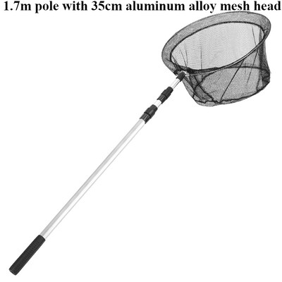 Plasa de aterizare pentru pescuit Aliaj de aluminiu Telescop durabil se extinde la 190 cm/130 cm/170/210 cm Ochiuri pliante Siguranta pentru capturarea pestilor Eliberare