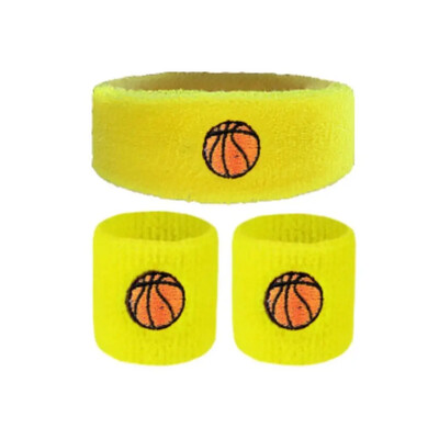 Sportska narukvica za djecu, šarena pamučna znojnica, traka za glavu, štitnik za zglob, dodaci za trčanje, badminton, košarka