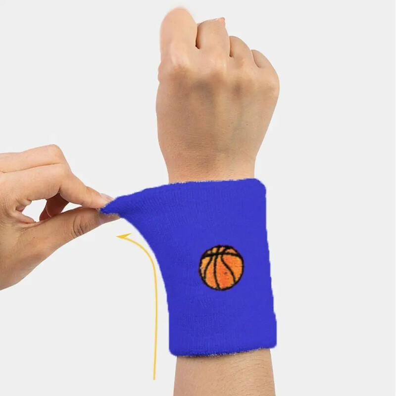 Sportska narukvica za djecu, šarena pamučna znojnica, traka za glavu, štitnik za zglob, dodaci za trčanje, badminton, košarka