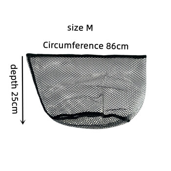 Мрежеста чанта за рибарска мрежа Силиконова мрежа Аксесоари за принадлежности с висока плътност Обиколка на мрежата 58/86/110CM Дълбочина на мрежата 22/25/35