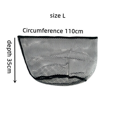Plasa de pescuit Geanta de plasa Plasa de aterizare din silicon Accesorii pentru echipament de densitate mare Circumferinta plasei 58/86/110CM Adâncime net 22/25/35