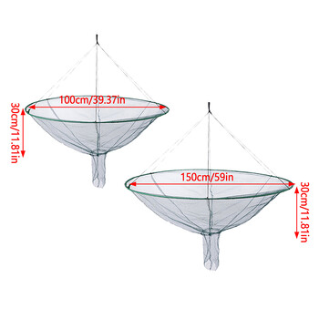 Θήκη για δίχτυα Φορητό Πτυσσόμενο Δίχτυ Ψαρέματος Κλουβί Στρογγυλό Ανοιχτό Τραβήξτε Δίχτυ Αστακός Για Ψάρεμα Ταξίδι Λιμάνι Ψαρόβαρκα
