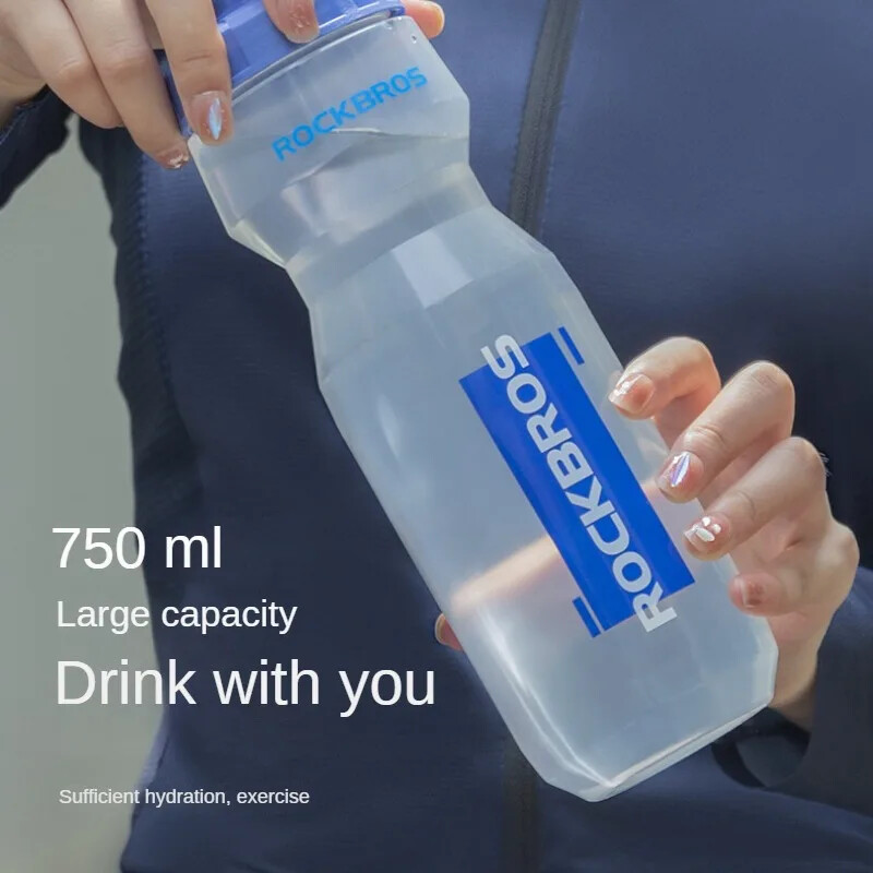 Biciklistička boca za vodu od 750 ml, prehrambeni sportovi, fitness, trčanje, jahanje, kampiranje, planinarenje, kuhalo za vodu, kavez za biciklističke boce otporan na curenje