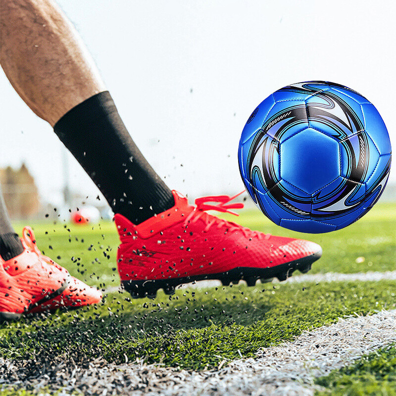 Размер 5 Машинно зашита футболна PU тренировъчна футболна водоустойчива професионална футболна топка за спортни мачове