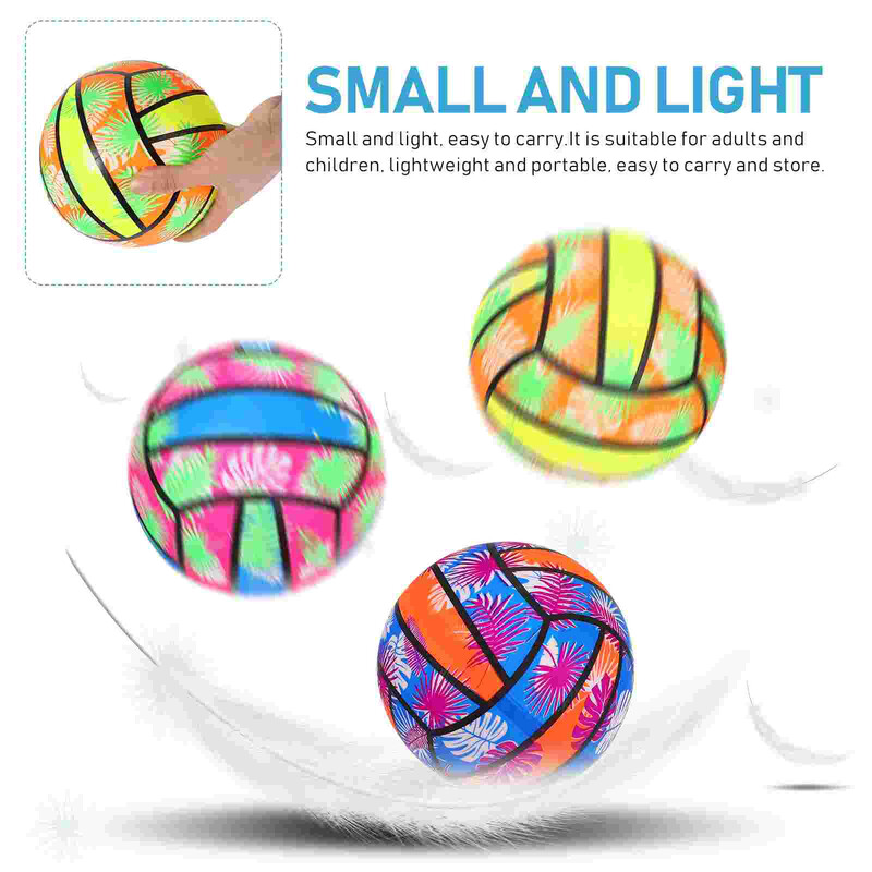 3 gab Volejbols Futbols Piepūšamā rotaļlieta Maracas 2200X1300X400CM Ūdens pludmales spēlēšana baseinā