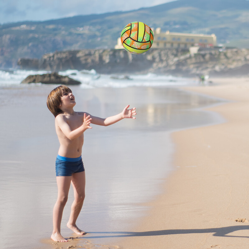 3 gab Volejbols Futbols Piepūšamā rotaļlieta Maracas 2200X1300X400CM Ūdens pludmales spēlēšana baseinā