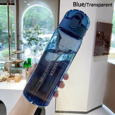 Sportska prozirna boca za vodu 780 ml, prijenosna prozirna nepropusna boca za putovanje u teretanu, matirana boca