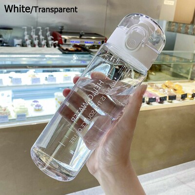 Sportska prozirna boca za vodu 780 ml, prijenosna prozirna nepropusna boca za putovanje u teretanu, matirana boca