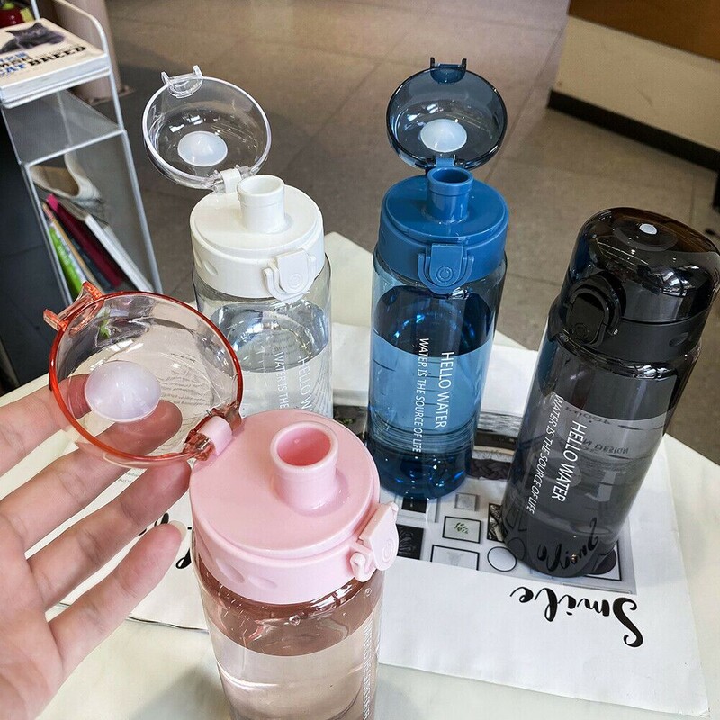 Sportska prozirna boca za vodu 780 ml, prijenosna prozirna nepropusna boca za putovanje u teretanu, matirana boca