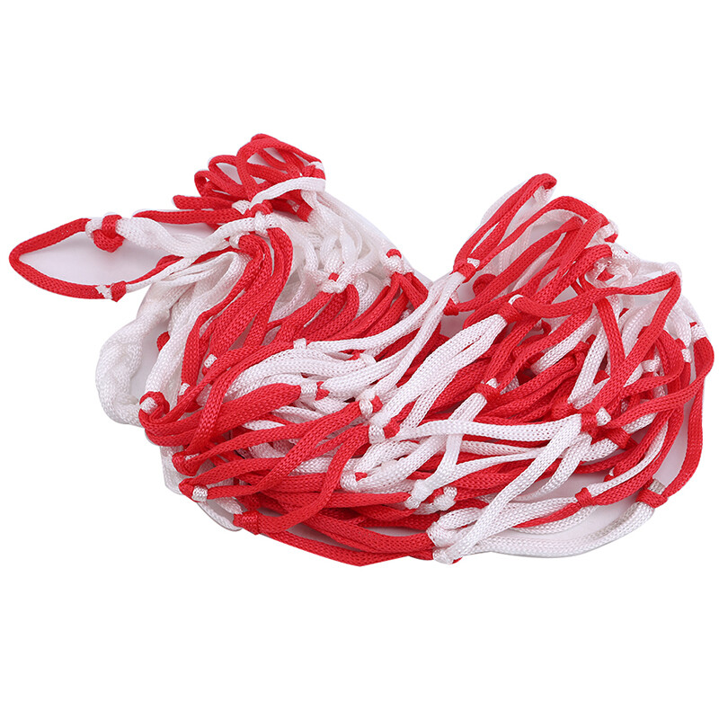 Välikorvpall Korvpall Jalgpall Võrkpall Suur nailonpunane + valge punutud võrkkott Sporditarvikud