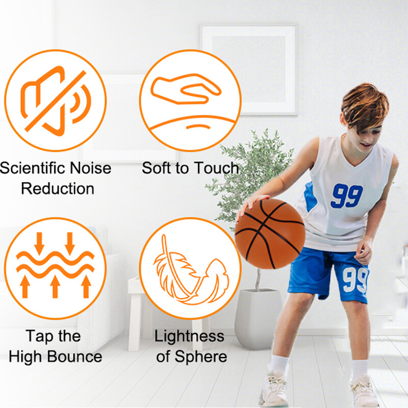 Tiha košarkaška lopta za djecu, mlade, šapat, tiha odskočna lopta, sigurna zabava, bešumna igra u zatvorenom prostoru, darovi za djecu, igračke, pjenasta lopta