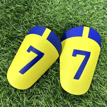 1 ζεύγος Mini Football ShinPad Leg Protector Ελαφρύ, ανθεκτικό στη φθορά, Απορρόφηση κραδασμών ποδοσφαίρου Προπόνηση Κόπας σανίδα ποδοσφαίρου τρόπαια ποδοσφαίρου