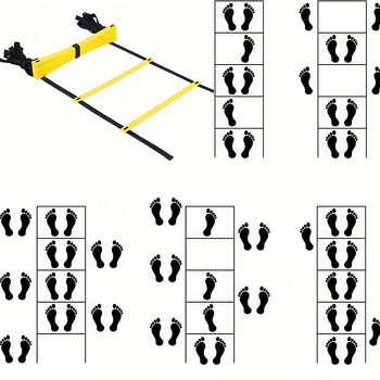 Agility Ladders Nylon λουράκια για προπόνηση ταχύτητας και ευελιξία αθλητισμού Agility προπόνηση ποδοσφαίρου Εξοπλισμός ενεργειακής σκάλας