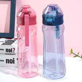 Plastični kuhalo za vodu Prijenosna putna boca za vodu Prijenosna putna teretana Prozirna nepropusna velika boca za piće