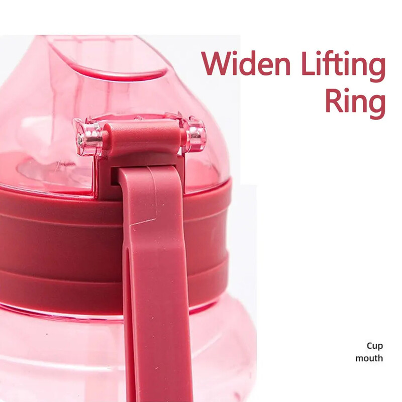 Plastični kuhalo za vodu Prijenosna putna boca za vodu Prijenosna putna teretana Prozirna nepropusna velika boca za piće