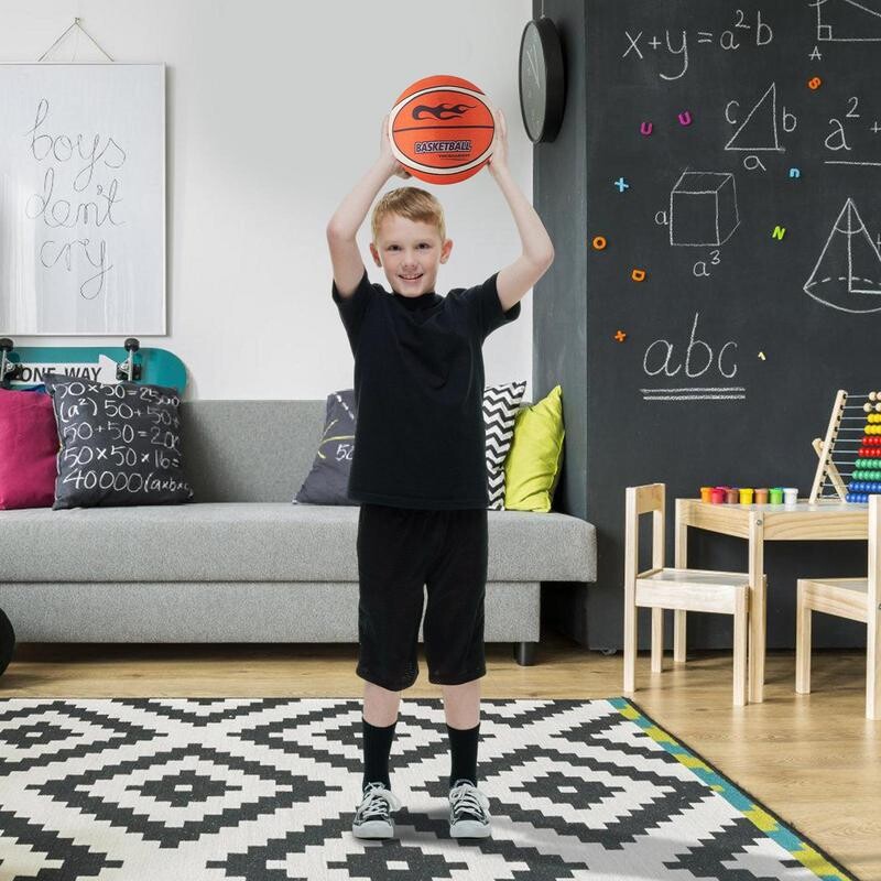 Vaikne sisekorvpall, vaikne põrkuv korvpall Pehme sisetreeningpall, ülielastne harjutuspall vaikseks tilgutamiseks