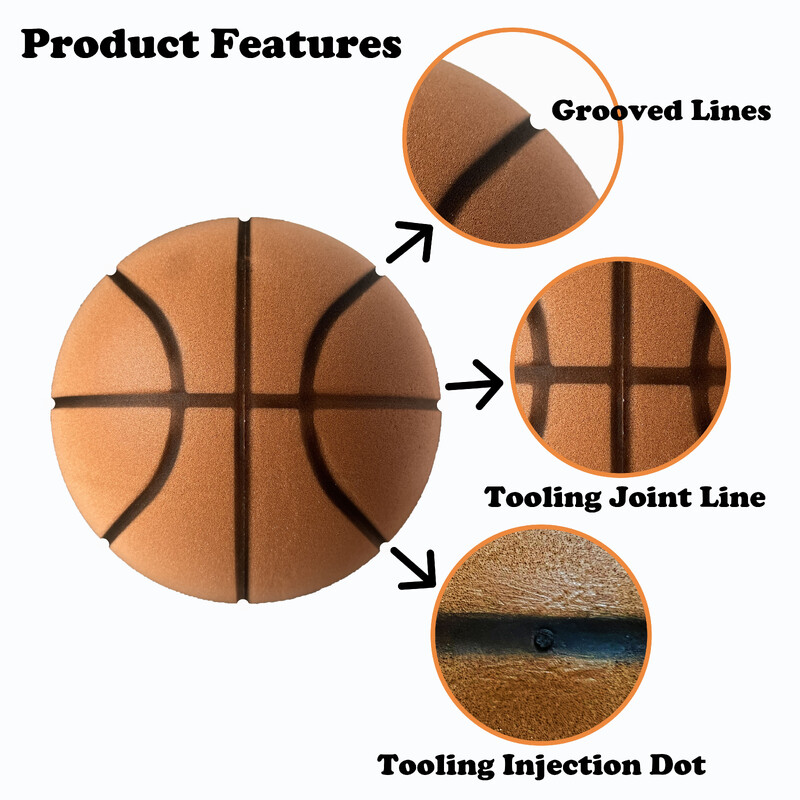 Barázdás néma kosárlabda 29,5"/27,5" habos kosárlabda beltéri edzés Csendes labda csöpögés csendesen pattogó kosárlabda zaj nélkül