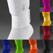 Предпазител за пищяла Фиксирана бандажна лента Регулируема еластична фиксираща лента за предпазител за пищял за футбол, футбол, колоездене, Подложка за пищяла