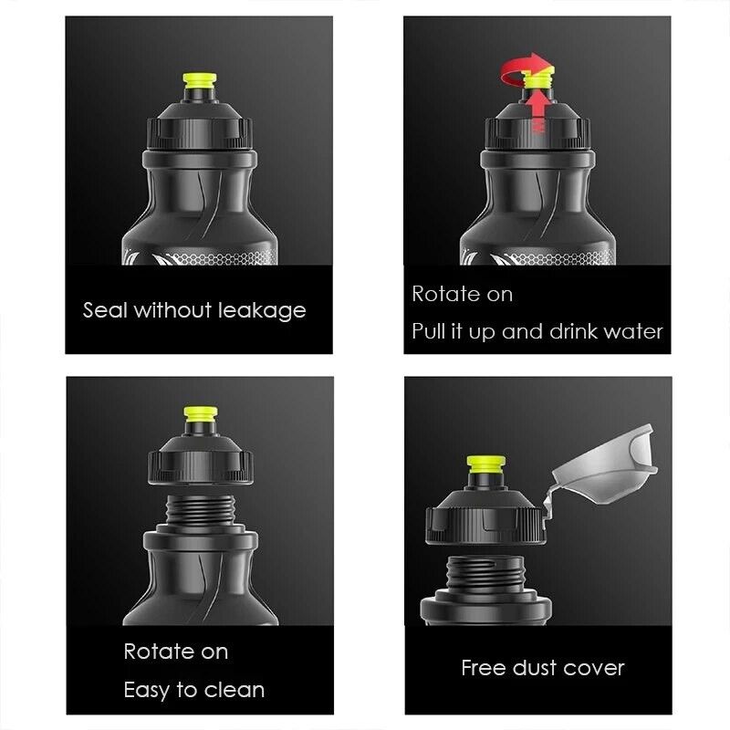 Sigurnosna biciklistička boca za vodu od 750 ml PP5 Plastična sportska tikva od 550 ml, modni čajnik otporan na curenje Boca za bicikl Dodaci za bicikl