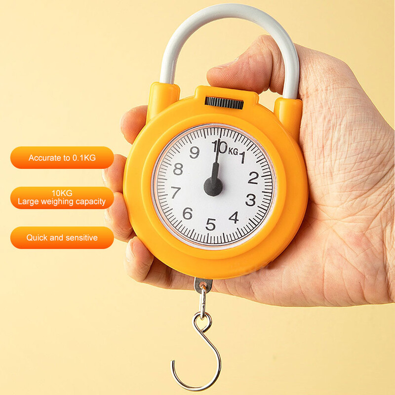 10 kg digitaalne mini taskukaal 0,1 kg kalapüügi kaal kaasaskantav reisipagasi kaalumine konksuga õuepüügivahenditega