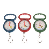 Naujos 1 vnt nešiojamos žuvų svarstyklės 10 kg kablio pakabinamos svarstyklės Mini spyruoklinės svarstyklės žvejybai apsipirkti kelionės bagažo svarstyklės atsitiktinės