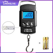 Nešiojamos skaitmeninės svarstyklės, LCD ekranas, kelioninis rankinis svėrimas, pakabinamos svarstyklės žvejybos reikmenims Elektroninis svarstyklės