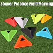 10 vnt. trikampio futbolo treniruočių diskai, futbolo judrumo treniruočių kūgiai, treniruočių aikštelės žymėjimo nešiojama įranga, skirta vaikams, suaugusiems