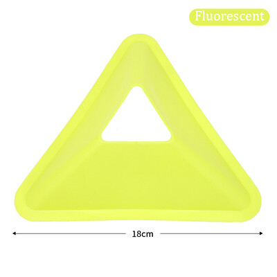 10 vnt. trikampio futbolo treniruočių diskai, futbolo judrumo treniruočių kūgiai, treniruočių aikštelės žymėjimo nešiojama įranga, skirta vaikams, suaugusiems