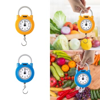 Mini Pointers Hook Spring Hanging Scale, Fishing Scale 10kg Capacity Food Scale Πρακτική Ψηφιακή Ζυγαριά Αποσκευή Ζυγαριά