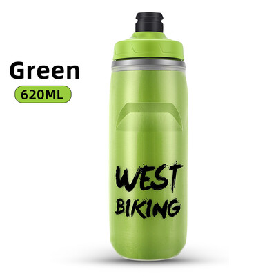 WEST BIKING Biciklistička boca za vodu Nepropusni čajnik za sportove na otvorenom za hranu, troslojna, ledeno hladna boca Kuhalo za piće na otvorenom