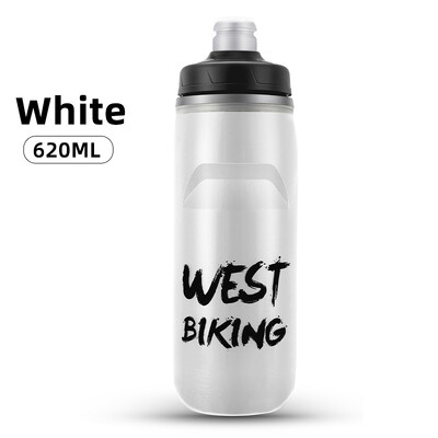 WEST BIKING Biciklistička boca za vodu Nepropusni čajnik za sportove na otvorenom za hranu, troslojna, ledeno hladna boca Kuhalo za piće na otvorenom