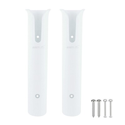 Nosač držača štapa za pecanje, stalak za 2 štapa za pecanje, štap za pecanje za čamac, kajak-skladište u garaži ili kamion s vijcima za bočni nosač