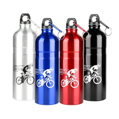 Sticlă de apă pentru bicicletă din aluminiu de 750 ml pentru ciclism, camping, pescuit, sport, termo portabil, rezistent la scurgeri