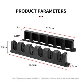 Στήριγμα για καλάμι ψαρέματος 2 τμχ Κάθετη ράφι τοίχου Αποθήκευση έως και 6 καλάμια ABS Βάση για καλάμι ψαρέματος Αποθηκευτικό εργαλείο αποθήκευσης στον τοίχο