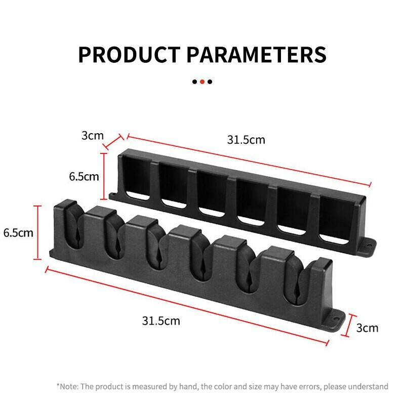 Suporturi pentru undiță de pescuit 2 buc. Suport vertical pentru undițe de pe perete Depozitați până la 6 lansete Suport ABS pentru undiță de pescuit eficient în spațiu Instrument de depozitare pentru montare pe perete
